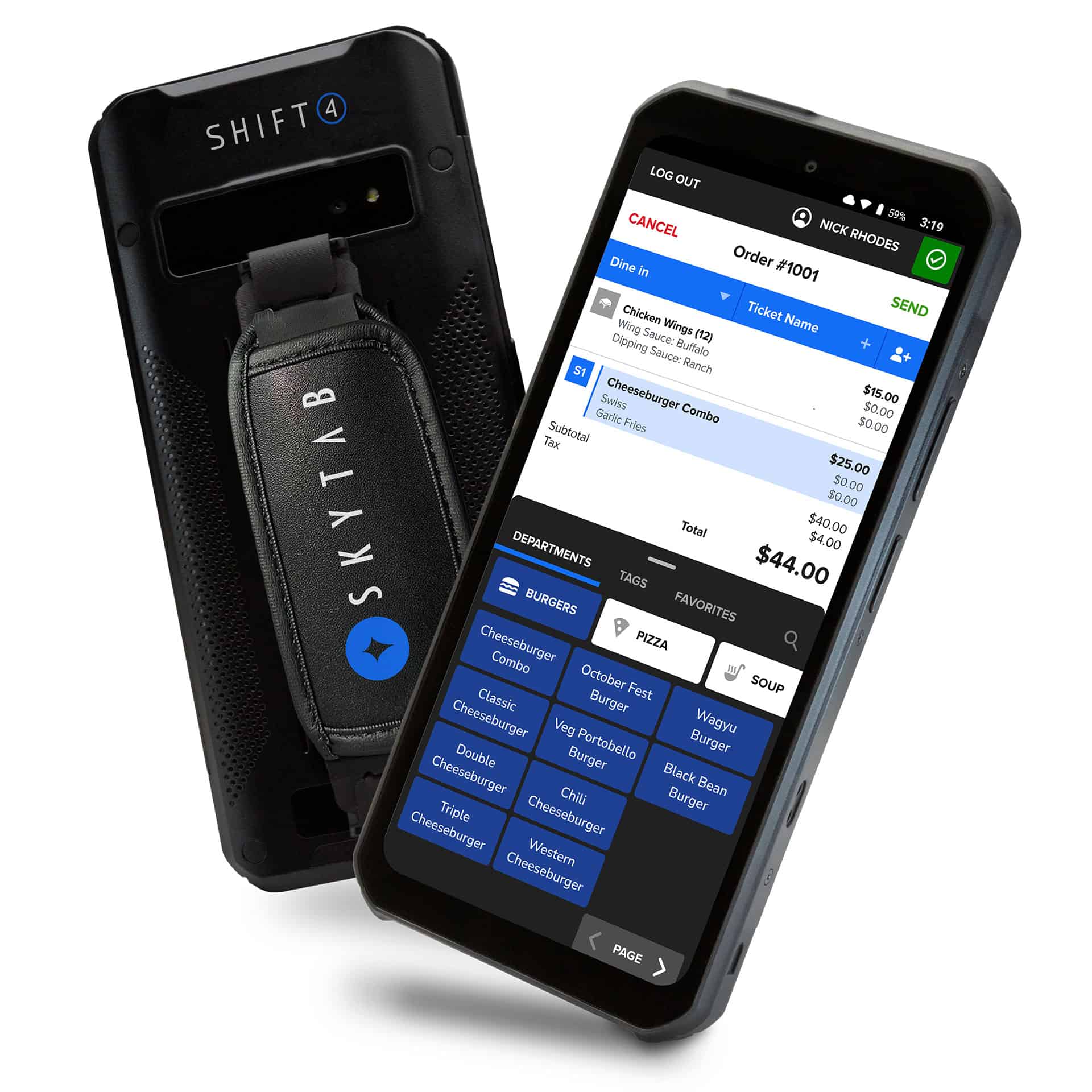Shift4 Front & back of Air device