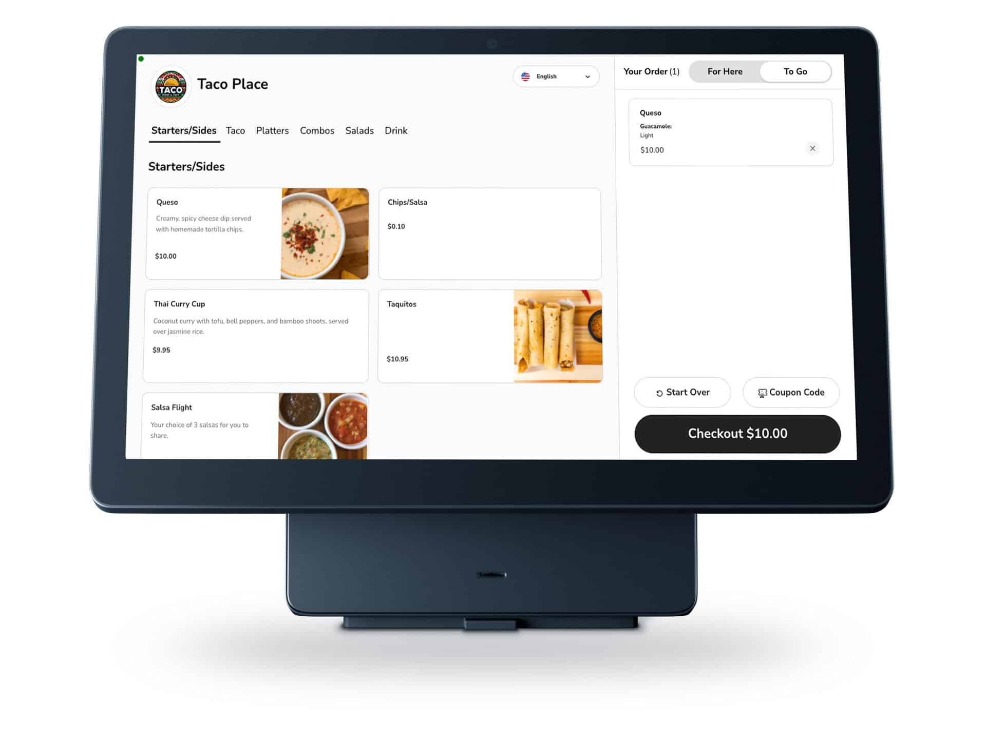 Shift4 kiosk pos hardware front facing