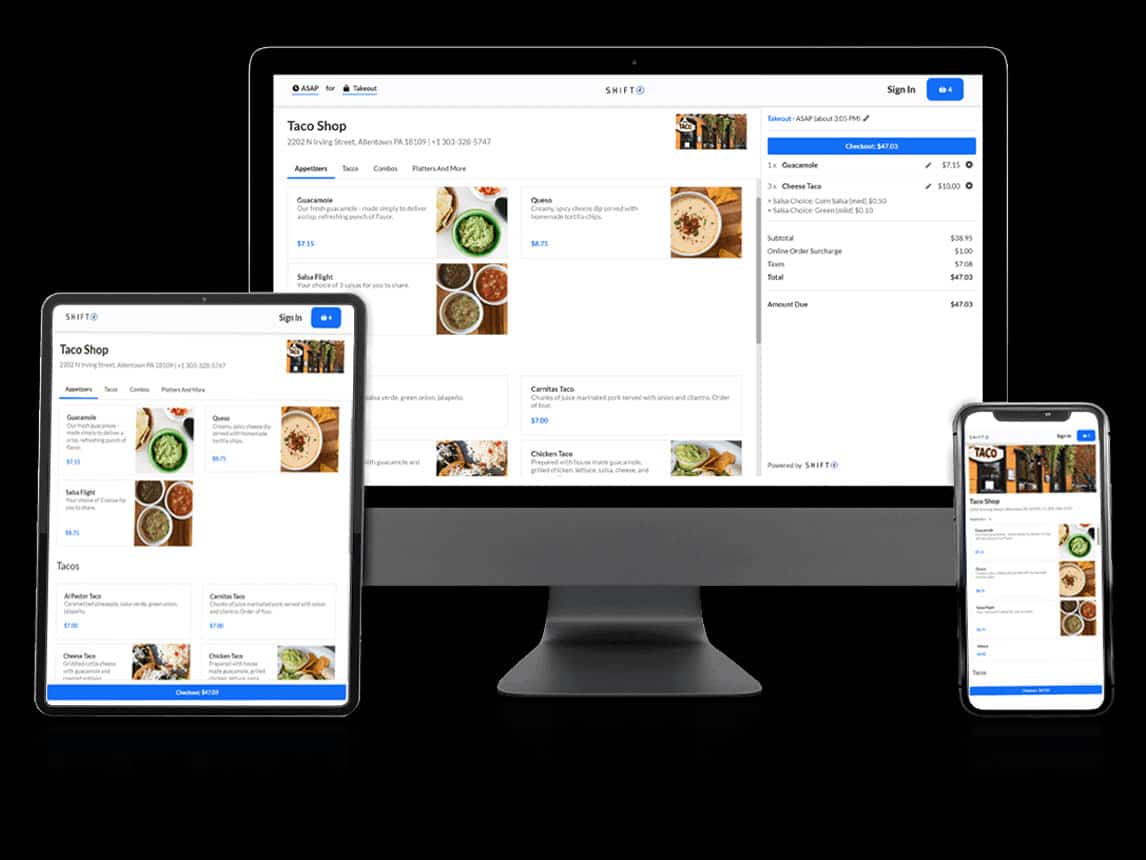 Online Ordering onlineorderingblack Shift4 online ordering service