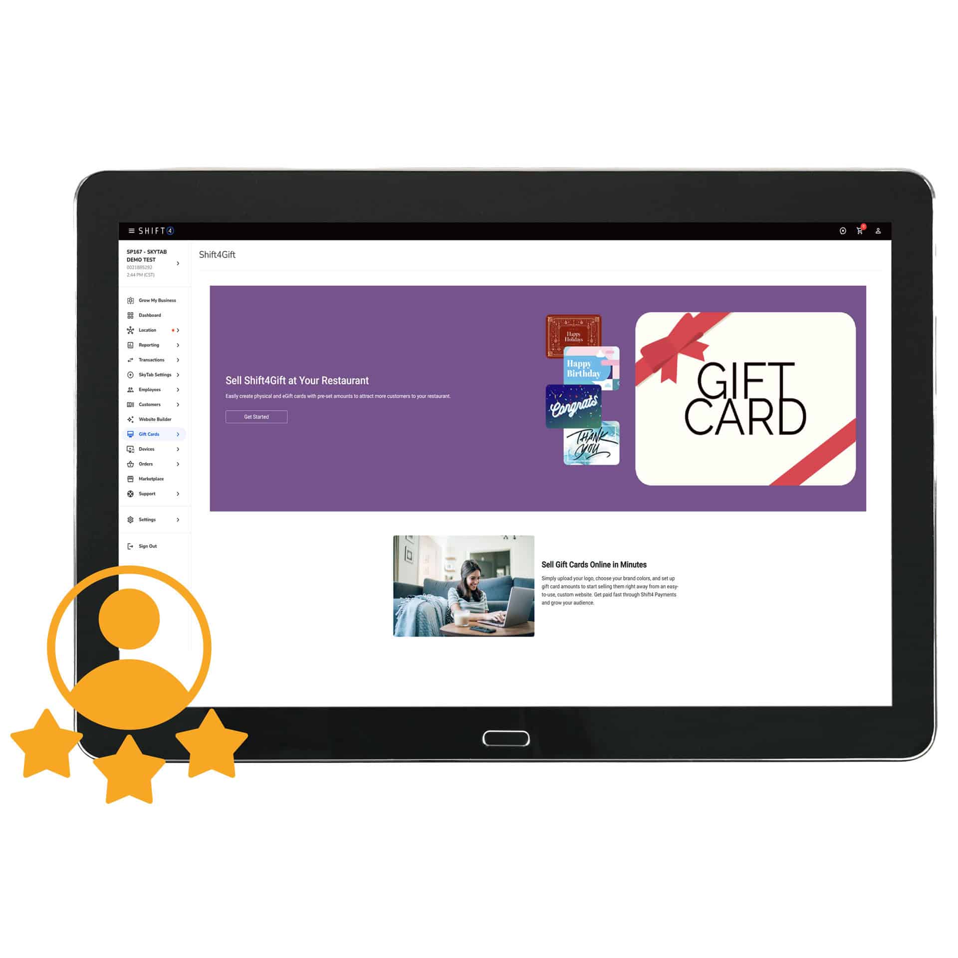 Shift4 gift and loyalty marketing service